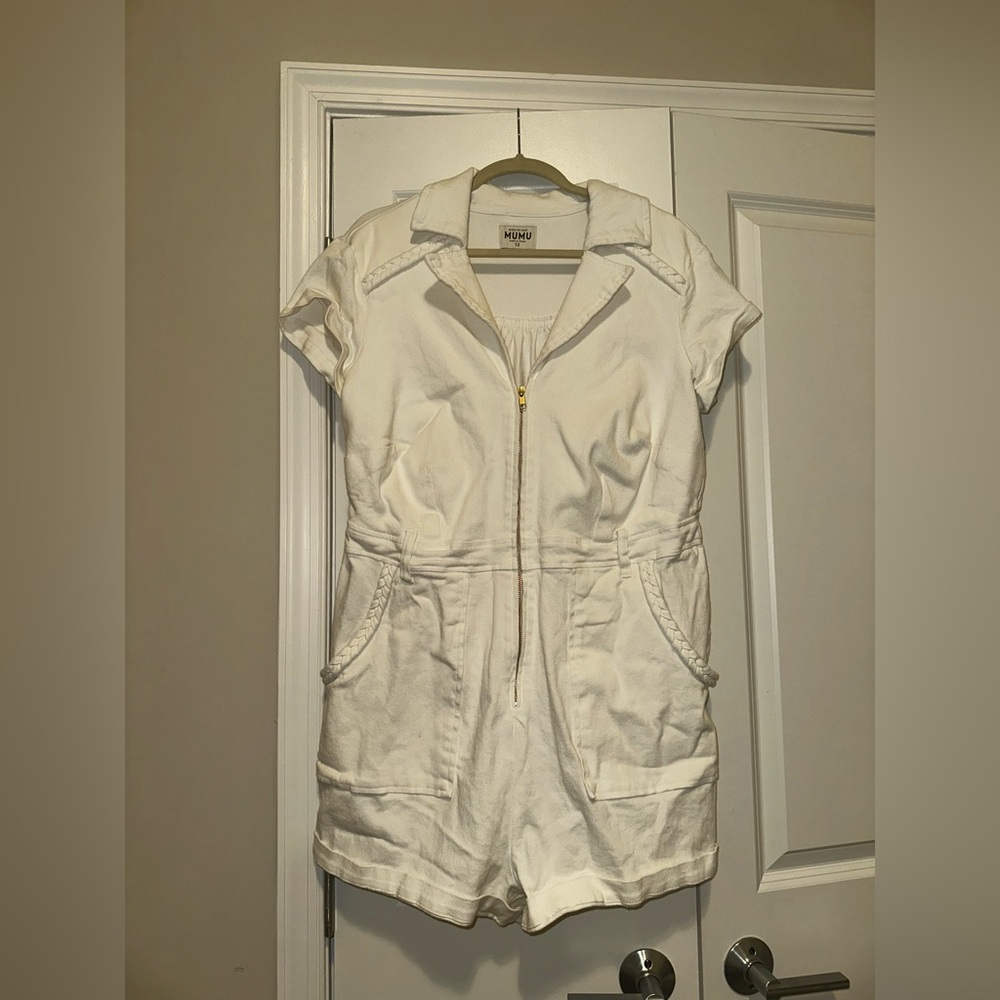 Show Me Your Mumu - Pearly White Outlaw Romper